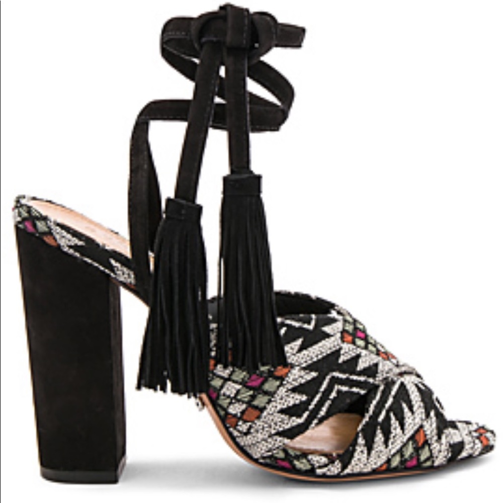 Schutz Aztec heels for sale. Worn once. Size 7.